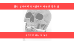 연초 담배에서 전자담배로 바꾸면 좋은 점